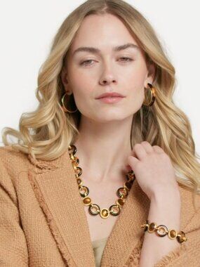 Julie Vos Carnaby Stone tortoise shell necklace--NWT